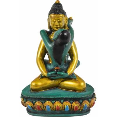 Sanu Babu Buddha Shakti, soška, ručně malovaná, 12cm