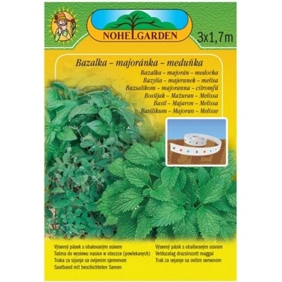 Pásik výsevný Bazalka zelená + Majorán + Medovka, 3x1,7m