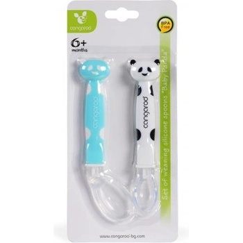 Image 1 of Cangaroo - Силиконови лъжици Baby Panda F1607 син