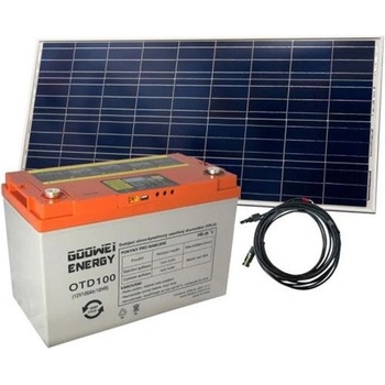 Goowei Energy Set OTD75 75Ah 12V panel Victron Energy 115Wp/12V