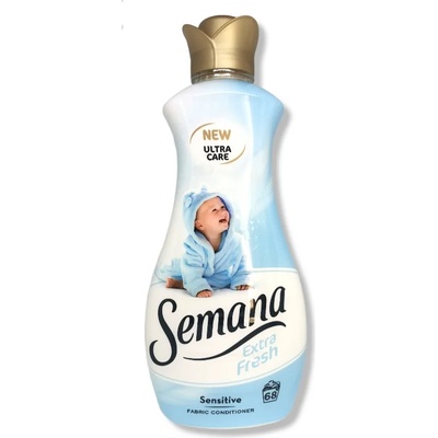 Semana омекотител за пране, Extra fresh, Sensitive, 68 пранета, 1700мл