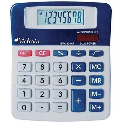 VICTORIA OFFICE Kalkulačka, stolní, 8místný displej, VICTORIA "GVA-430AP"