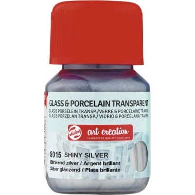 Barva na sklo a porcelán 30 ml stříbrná