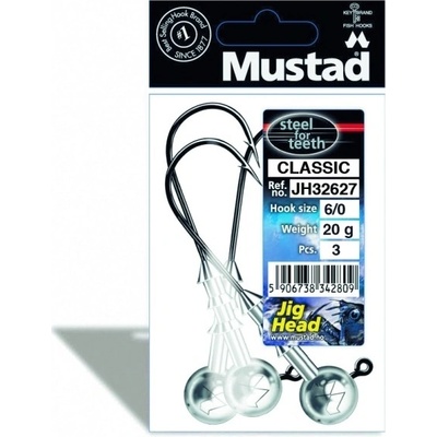 Mustad jig JH32627 black nickel vel.6 20g 4 ks