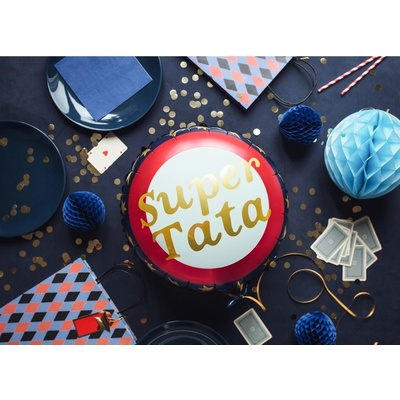 Party deco FB133 Fóliový balónek Super Tata 45 cm