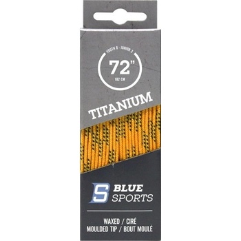 Blue Sports Titanium voskované tkaničky