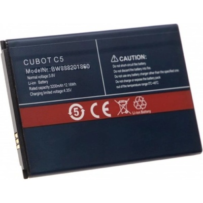VHBW Батерия за Cubot C5, 3200 mAh (888201860)