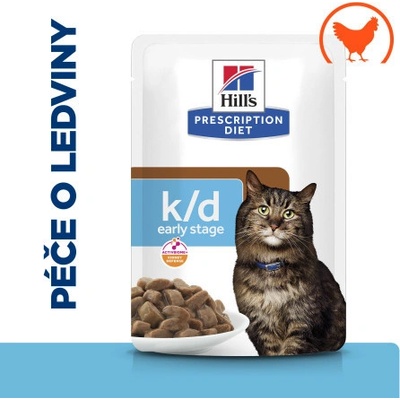 Hill's PD Cat K/D Kidney Care Early Stage Chicken 12 x 85 g