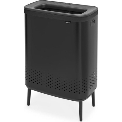 Brabantia Кош за пране Bo Laundry Bin Hi 2 x 45 л черен мат (200564)