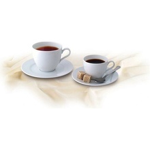 Kávová súprava, porcelán, 22 cl, 6 ks, ROTBERG Basic, biela