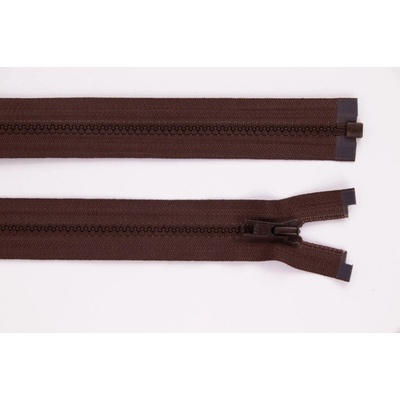 de-park Zip YKK - 75cm - dělitelný - čokoládově hnědá - 729