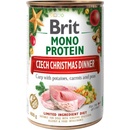 Konzervy pro psy Brit Mono Protein Czech Christmas Dinner Carp 400 g