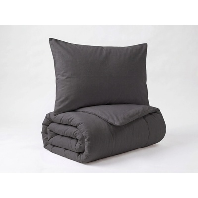 Brotex Obliečky bavlna UNI antracit 220x220 70x90
