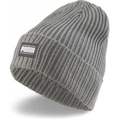 Puma Ribbed Classic Cuff Beanie šedá