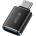 Tech-Protect Преходник Tech-Protect UltraBoost Adapter USB-C към USB OTG, черен (R65P6M6- P3A1E)
