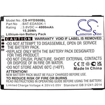 Cameron Sino Батерия за баркод скенер Honeywell EDA50K ScanPal 50 BAT-EDA50K-1 LiIon 3.8V 4000mAh Cameron Sino (CS-HYD500BL)