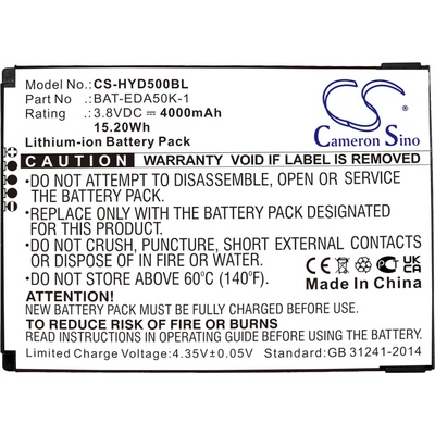 Cameron Sino Батерия за баркод скенер Honeywell EDA50K ScanPal 50 BAT-EDA50K-1 LiIon 3.8V 4000mAh Cameron Sino (CS-HYD500BL)
