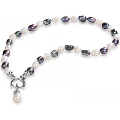 JwL Luxury Pearls Náhrdelník z pravých perál v dvoch odtieňoch JL0316