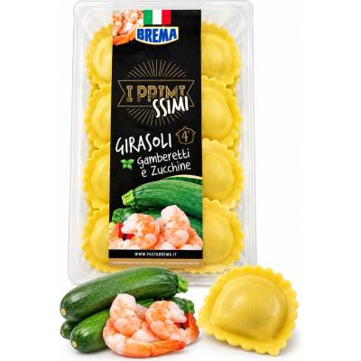 Brema i primissimi girasoli čerstvé plněné těstoviny krevetami a cuketou 250 g
