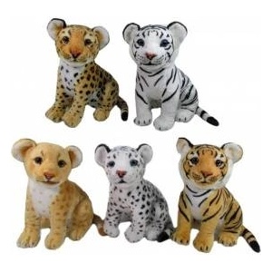 SUN-DAY Mascot Wild animals 5 designs 31cm 164247 SUN-DAY mix price for 1 pc