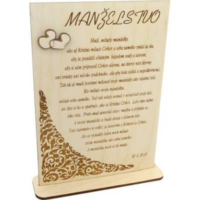Citát na dreve (174 3D): Manželstvo