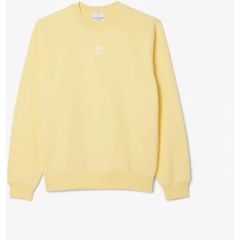 Lacoste Поларена блуза Lacoste Printed Fleece Sweatshirt - Yellow