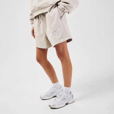 Jack Wills Поларени къси панталони Jack Wills Women's Fleece Jogger Shorts - Stone