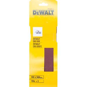 DEWALT Шлифовъчна лента 100 x 560 мм, P150 (3 бр. ) DT3318 (DT3318)