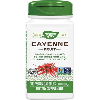 Image 1 of Nature's Way Cayenne Fruit 450 mg [100 капсули]