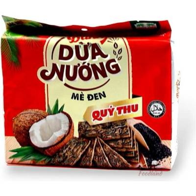 Kokosové krekry s čiernym sezamom QUY THU 125 g 1 kus