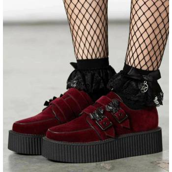 Killstar Crimson topánky s klinom