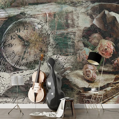 Art Gift Decor Фототапет ретро часовник