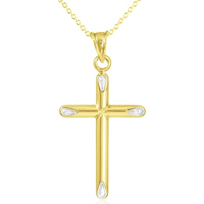 Gemmax Zlatý řetízek s křížkem GLSCN-29631-36261