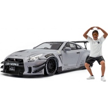 Solido Nissan GT-R R35 Liberty Walk Body Kit Type 2.0 & Wataru Kato 1:18