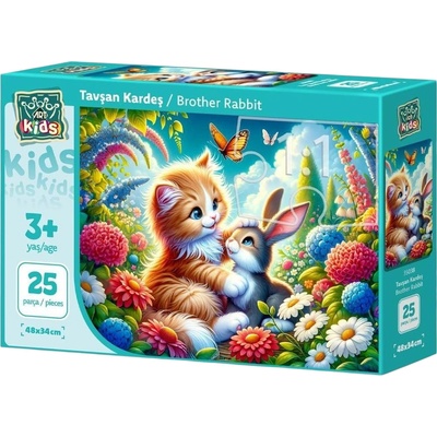 Art Puzzle Детски пъзел Art Puzzle от 25 XXL части - Братче зайче (35038)
