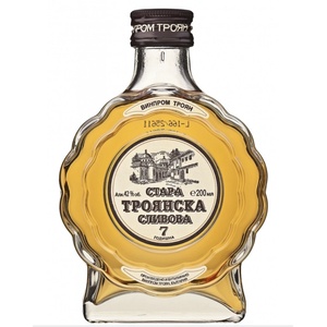 ВИНПРОМ ТРОЯН Троянска Сливова ракия Стара 7-годишна 42% 200 мл