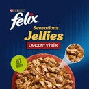 Felix Sensations Jellies jahňací makrela sleď a morčací 12 x 85 g