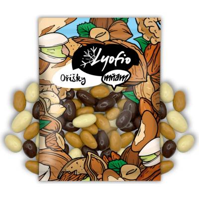 Lyofio Mandle mix v čokoládě 200 g
