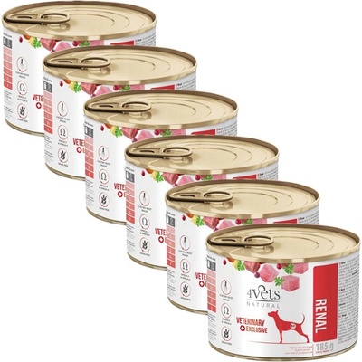 4Vets NATURAL Veterinary Exclusive RENAL 6 x 185 г