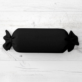 Biante Vankúš valec bonbon Rongo RG-014 Čierny 15x60