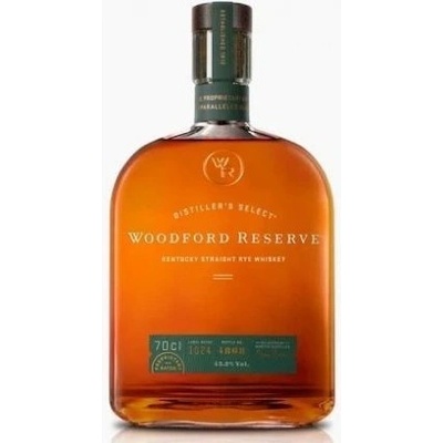 Woodford Reserve Straight Rye Whiskey 45,2% 0,7 l (čistá fľaša)