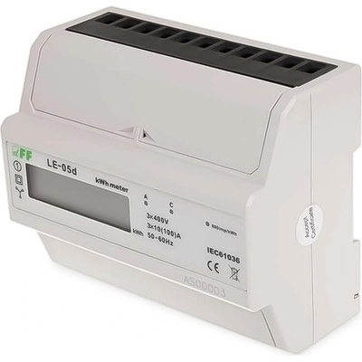 LE-05d - 3-fázový elektromer, bez N vodiča, 3x 230/400V, 100A