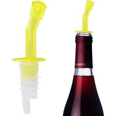 Kmt Style 5404941 Plastový trychtýř na alkohol, 10cm, 2ks, žlutý