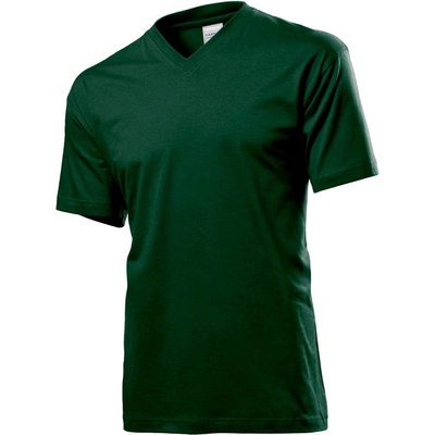 Stedman tričko Classic V-Neck Men tm.zelená