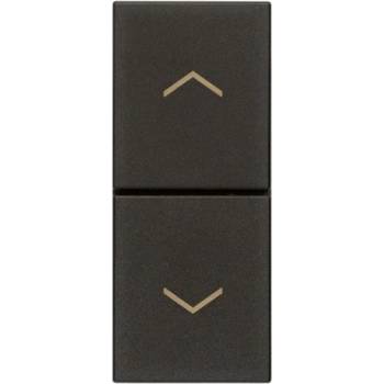 Vimar 30062. G Бутон за щори Linea, 1P NO + 1P NO 10 A 250 V~ 1М, Black, (VM30062.G)