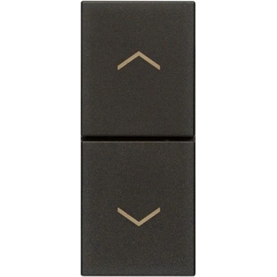 Vimar 30062. G Бутон за щори Linea, 1P NO + 1P NO 10 A 250 V~ 1М, Black, (VM30062.G)