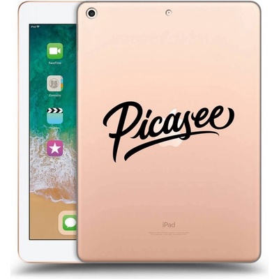Picasee silikónový prehľadný obal pre Apple iPad 9.7 2018 6. gen Picasee old logo black