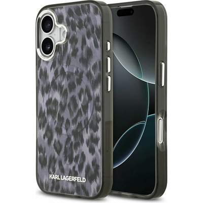 KARL LAGERFELD IML Leopard MagSafe Задний Чехол для iPhone 17 Grey Karl Lagerfeld | Siv | МЪЖЕ | UNI