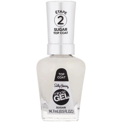 Sally Hansen Miracle Gel Sugar Top Coat топ лак за нокти с ефект "захар" 14.7 ml