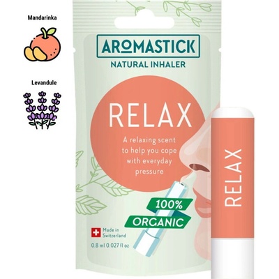 BIO AROMATICKÁ TYČINKA - PŘÍRODNÍ INHALÁTOR AROMASTICK RELAX 1 ks